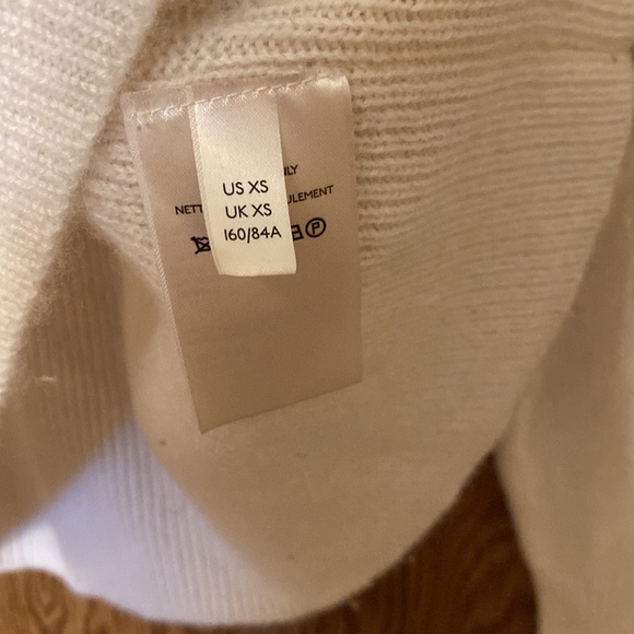White Anthropologie Cashmere Sweater - Picture 3 of 5